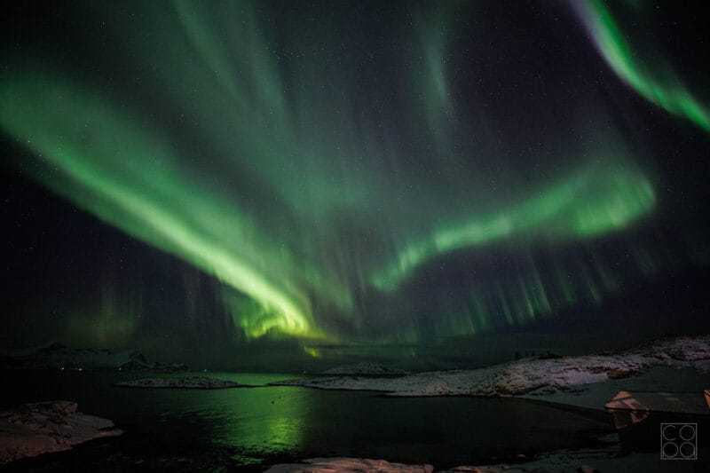 Nordlicht über Brensholmen