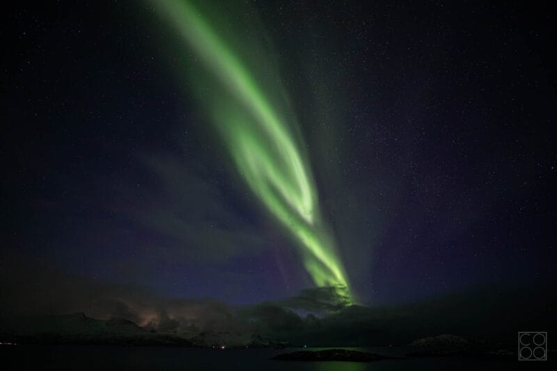 Nordlicht über Brensholmen