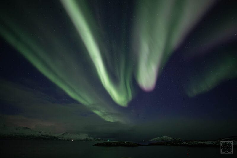 Nordlicht über Brensholmen