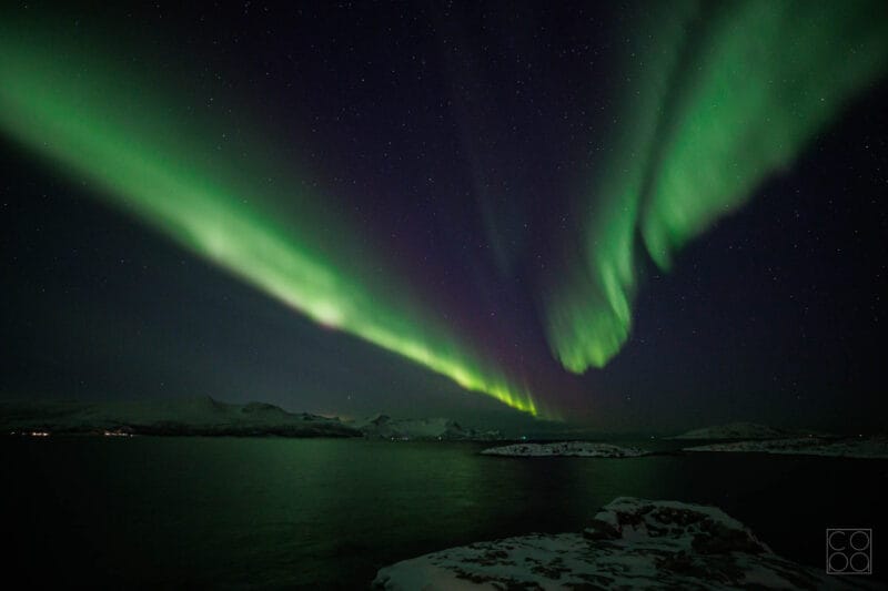 Nordlicht über Brensholmen