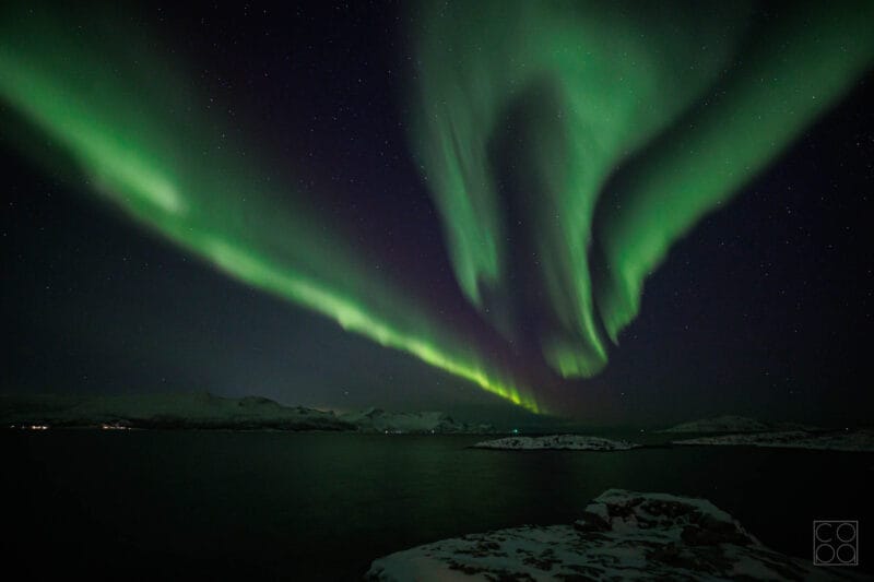 Nordlicht über Brensholmen